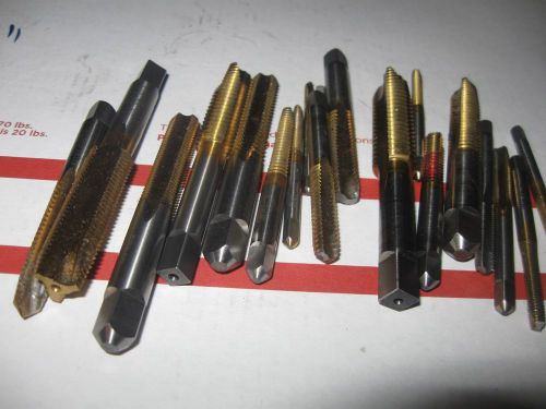 assortment of 19 usa taps nitrided# 5 - 1/2