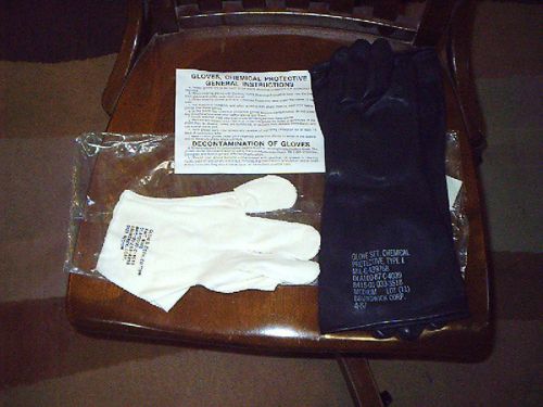 BRUNSWICK GLOVE SET, CHEMICAL PROTECTIVE TYPE 1 MED. SIZE ( 10 PAIR)