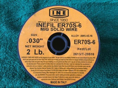 ER70S-6 MIG Solide Welding Wire, Carbon Steel, 0.030 in.