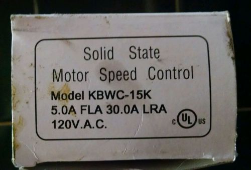 KBWC-15K  Solid State Motor Speed Control
