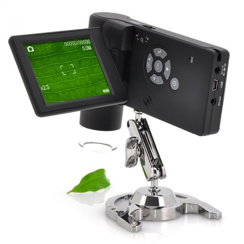 Handheld digital microscope 250x zoom 5 mp sensor 3 inch tft colour screen av for sale