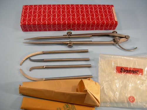 New Starrett No.85F 12&#034; Extension Divider with Calipers Carpenter, Machinist