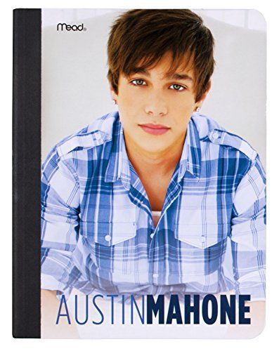 Austin Mahone Composition Book by Mead  9.75 x 7.5 Inches  Navy Shirt Design (73
