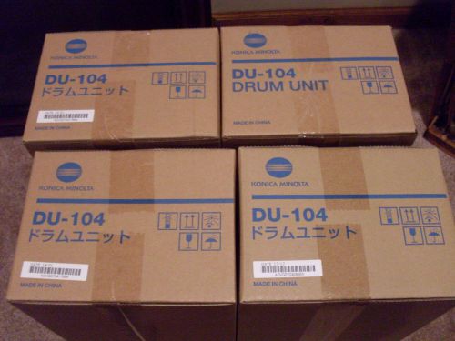 Lot of 4 GENUINE KONICA MINOLTA DU104 - A2VG0Y0 DRUM unit 4: C6000, C7000, C6500