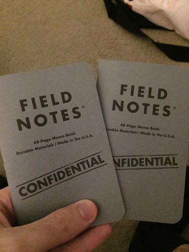 Lootcrate Exclusive Confidiential Field Notes Booklets