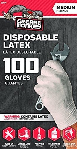 &#039;47 Big Time Products Grease Monkey Disposable Latex Gloves (Medium) - Pack of