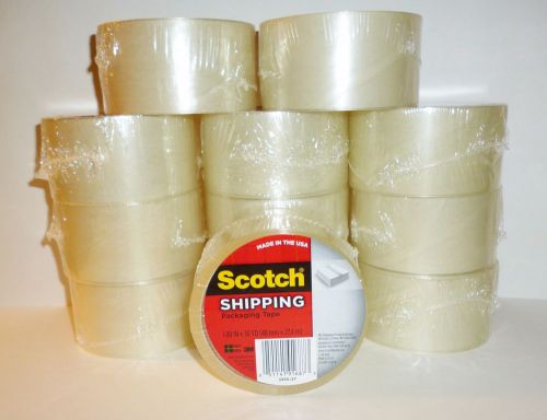 12 Rolls Scotch Shipping Packaging Tape Refills *Brand New
