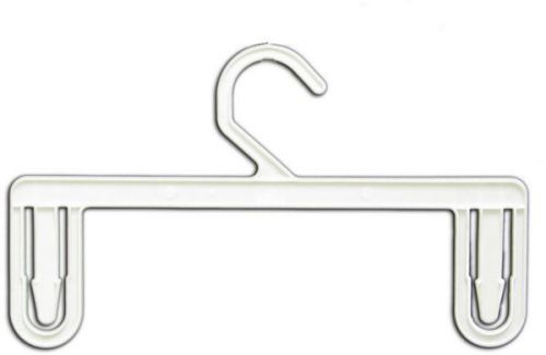 Hg-041 11&#034; white plastic skirt &amp; pants clothes hangers - pack of 250 hangers for sale