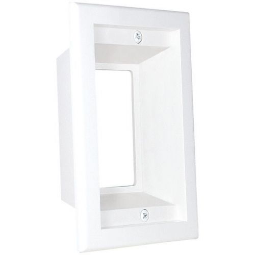 Midlite 1GPP-1W 1-Gang Recessed Box/Wall Plate Combo