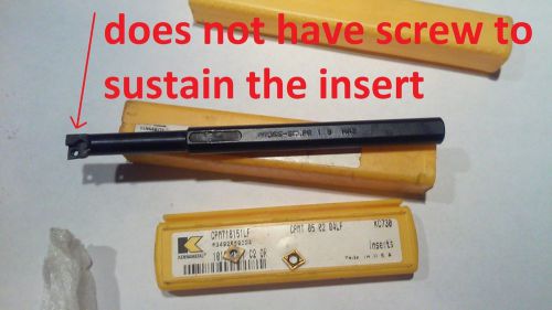 used kennametal indexable boring bar AO506-SCLPR with 2 new inserts