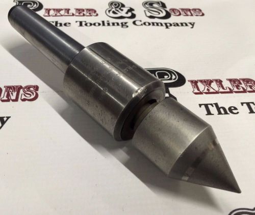 ROYAL TRI BEARING PRECISION LIVE CENTER W/ 3MT SHANK &amp; 8&#034; OVERALL LENGTH