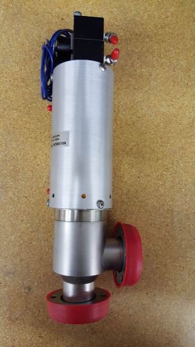 VARIAN 20 551 BONNET ELECTRIC NEUMATIC VACUUM VALVE Right Angle Flange