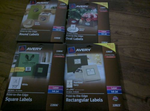 AVERY LABELS 22806,22823,22808,22804