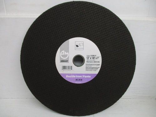 Abmast abrasive cut-off wheel - ductile iron (ac 24 r) - 12x1/8x1in - 10pk for sale