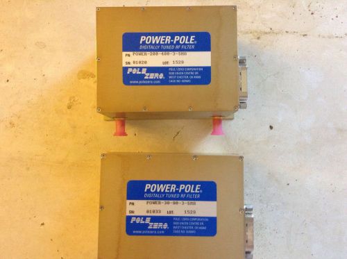 Power-Pole Digitally Tuned RF Filter  Power-30-90-3-SMA and 200-400-3 sma