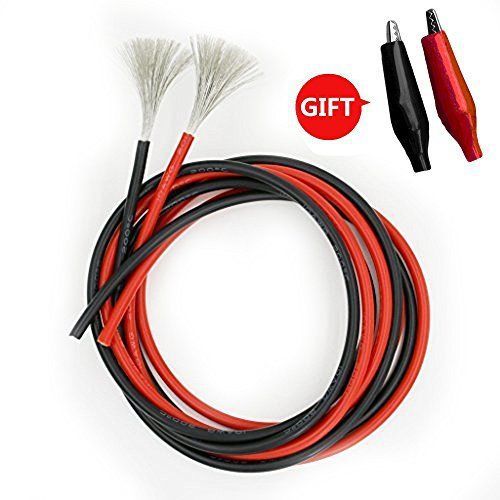 Yyao® 10 gauge silicone wire 10 feet [5 ft black and 5 ft red] high temperature for sale
