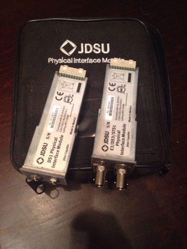 JDSU DSI Physical Interface Module E3/DS3/STS1 Jitter Capable S/N DS1