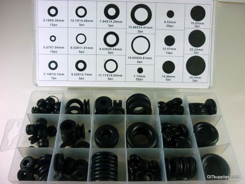 125 rubber grommet assortment fastener kit 125pc blanking sealing gasket for sale