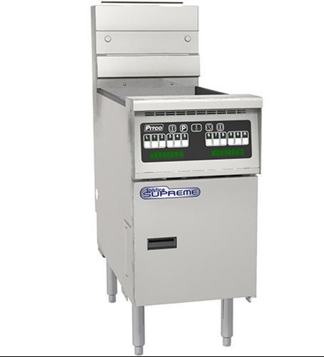 Pitco 6-ssh75d-s/fd high efficiency fryer system with filter system gas (6)... for sale