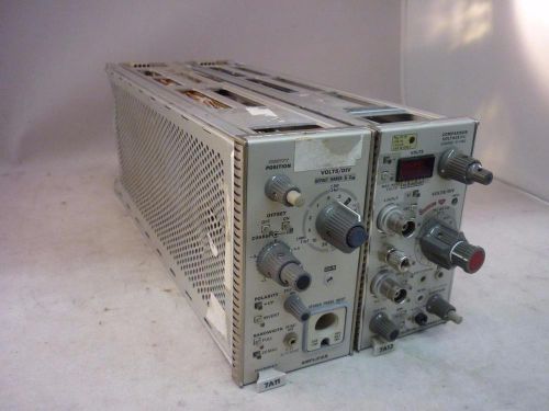 Tektronix 7A13 Differential Comparator and 7A11 Amplifier with Probe Accessories