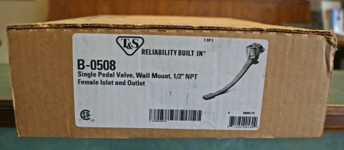 Brand new t&amp;s single pedal wall mount valve; model b-0508 for sale