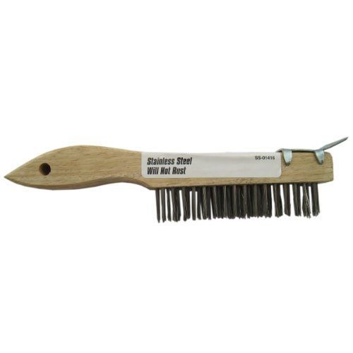 GAM Shoe Handle Stainless Steel Wire Brush, SS01416, pack of 12