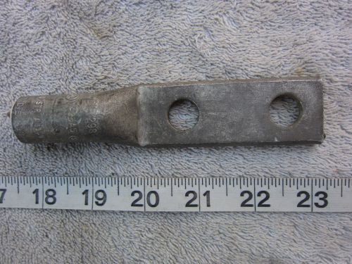Burndy ya28a5 4/0 (2)1/2&#034; short compession connector lug, new for sale