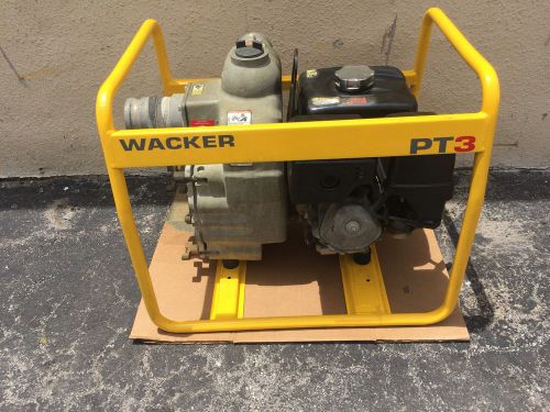 Wacker nueson pt3 gasoline water trash pump industrial pump for sale