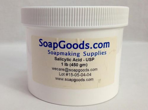 Salicylic Acid - USP, 1 Pound Container, Soapmaking Supplies by SoapGoods