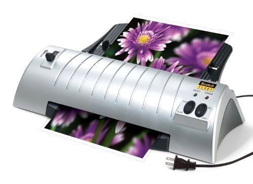 Scotch thermal laminator 2 roller system (tl901) photographs documents laminate for sale