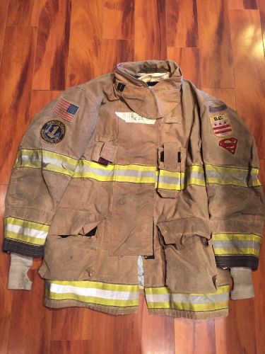 Firefighter turnout / bunker coat globe g-extreme 48c x 35l dcfd rescue 1 for sale