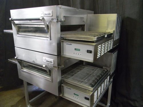 Lincoln impinger conveyor double stack pizza gas oven 1116 **we offer financing* for sale