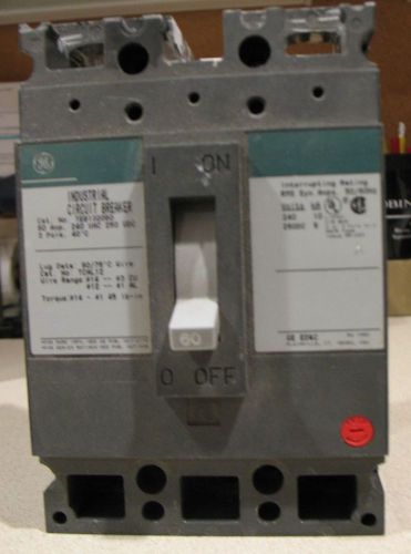 GE 60amp  240volt Industrial Circuit Breaker