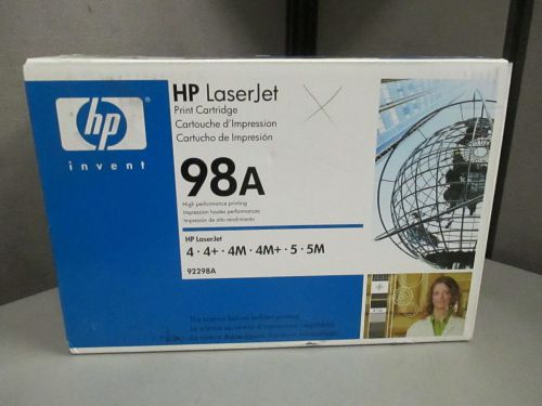 GENUINE HP 92298A 98A HIGH PERF CARTRIDGE LASERJET 4/4M/5/5M/5N~SEALED BOX
