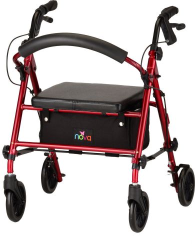 Journey Rolling Walker, Red, Free Shipping, No Tax, Item 4206RD