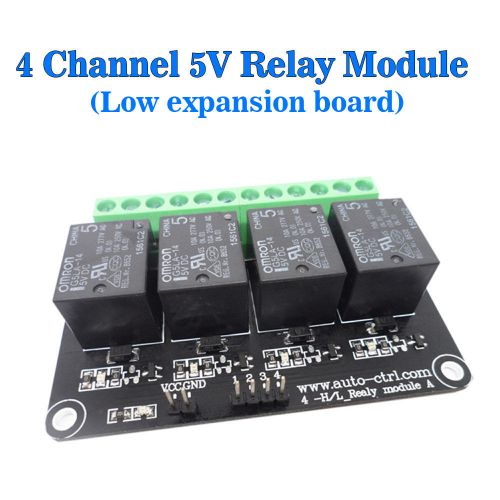 Light Detection Omron Relay Module 5V 4 Channels Low Level Expansion Board