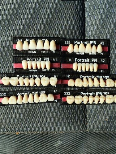 Dental lab Dentsply Portrait  IPN Denture teeth (8 Cards)  (NEW)