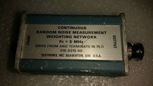 Tektronix 015-0215-00 Random Noise Measurement Weighting Network Module