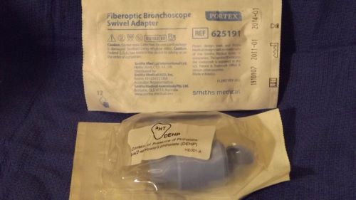 Lot of 5 Portex Fiberoptic Bronchoscope Swivel Adapter #625191