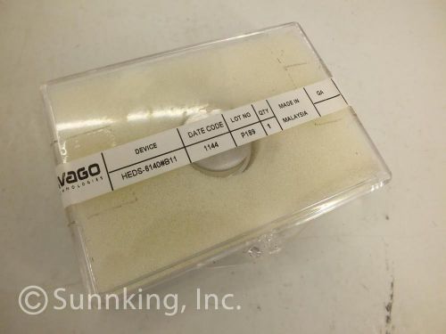 (1) AVAGO TECHNOLOGIES HEDS-6140#B11 Code Wheel Encoder 3CH 1000CPR 4MM
