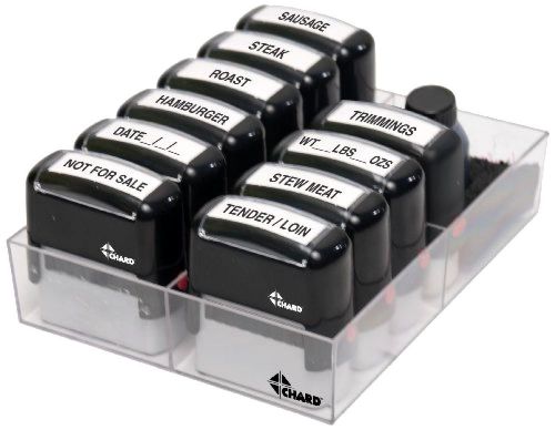 CHARD GS-10 10 Self Inking Game Processing Stamp for Labeling Packaged Meat