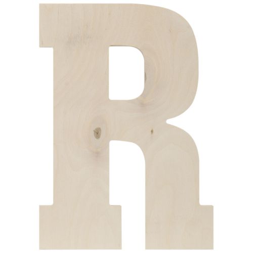 &#034;Baltic Birch Collegiate Font Letters &amp; Numbers 13.5&#034;&#034;-R, Set Of 6&#034;