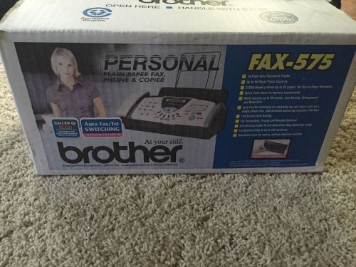Brother personal plain paper fax phone &amp; copier fax-575
