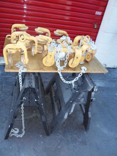 6 Industrial Heavy Duty Louden Trolley Hoists