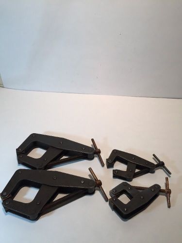 Machinist Tool Lot of 4 Kant Twist Work Holder Clamps, 2 - No. 3 And 2 No. 6