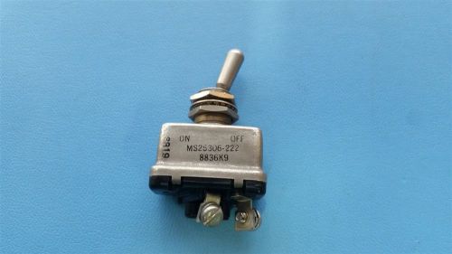 CUTLER HAMMER MIL SPEC ON/OFF TOGGLE SWITCH MS25306-222