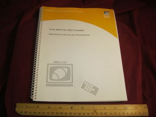 Scientific Atlanta Series 8656 PAL-I/B/G Video Scrambler Manual