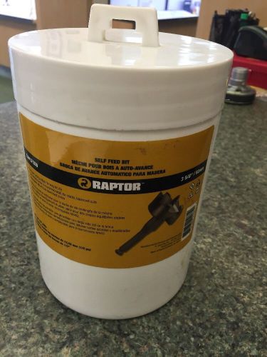 Raptor rapsf358 self feed bit - black - 3-5/8&#034; 92mm for sale
