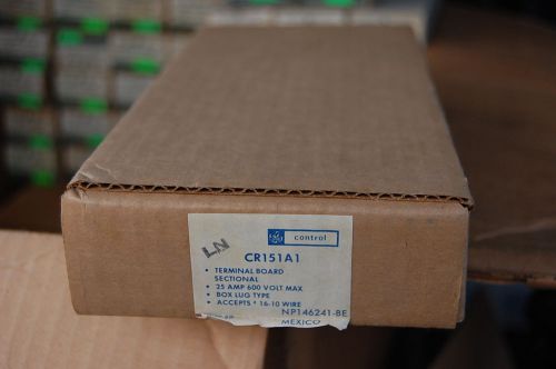 NEW Case 50 GE Control CR151A1 Terminal Board Sectional 25A 600V Max Box Lug