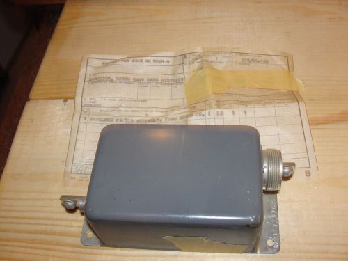 Vintage Shielded Filter Assembly Hallett 476C USN Ham Radio Communications ? NOS
